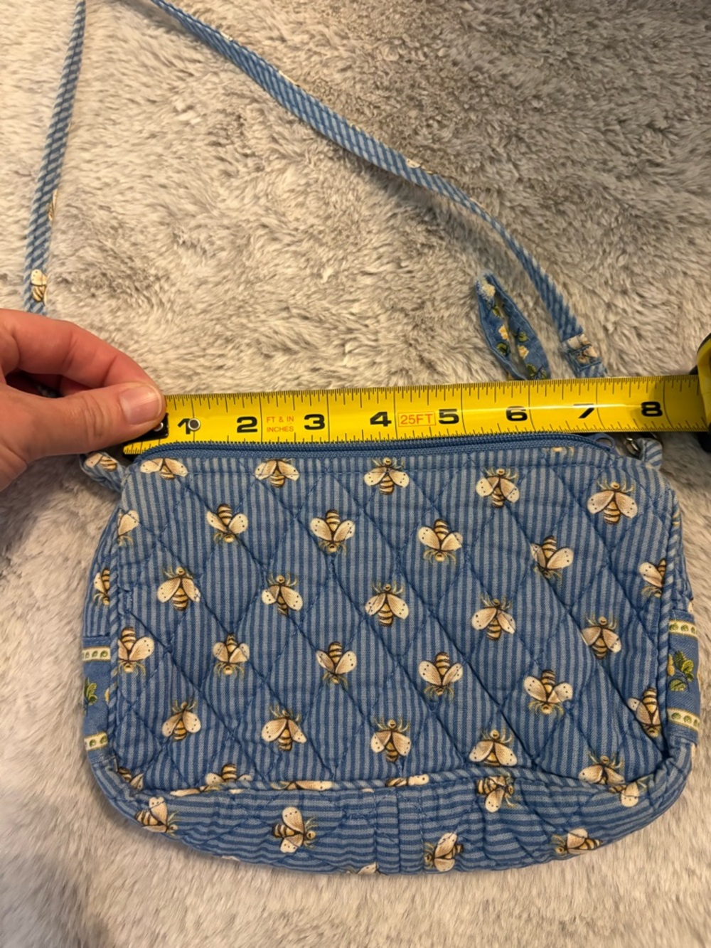 Vera Bradley Vintage Bee Print Quilted Purse - Picture 8 of 9